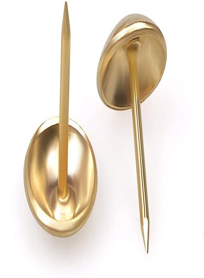 Aakash Decor Chrome Gold Polished Pully Stud Pins Nails/Screws, Rust Free Push Nails, Sofa Nails 11mm Dia & Length 11mm Pack of 500 Pcs - Image 2